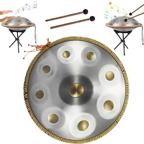 10 Note D Kurd Golden Eye Stainless Steel Handpan