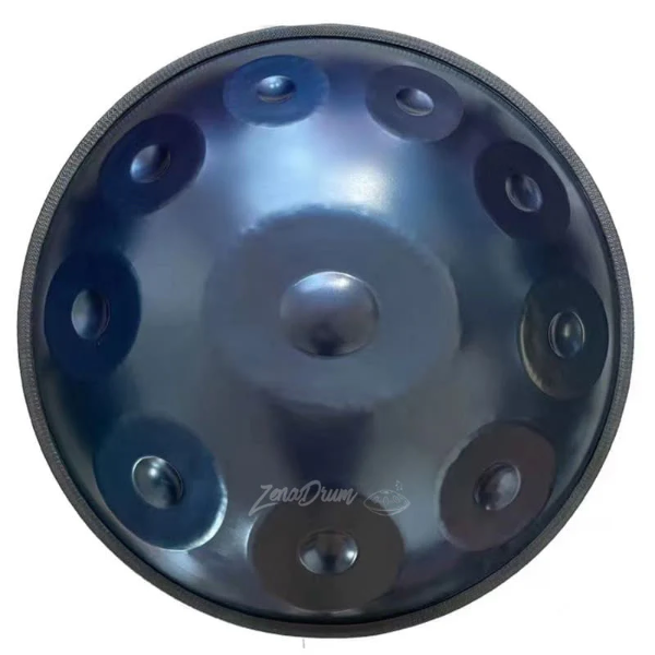 12 Note D Kurd Blue Carbon Steel Handpan