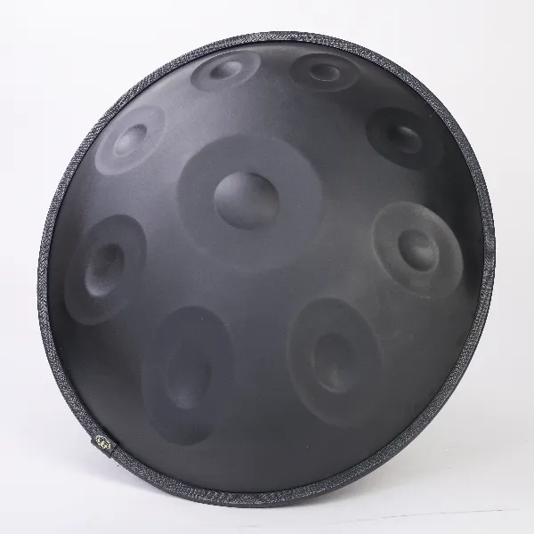 Discover the 10 Note D Kurd Golden Bronze Stainless Steel Handpan