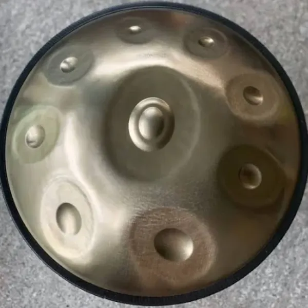 9 Note D Kurd Gold Stainless Steel Handpan